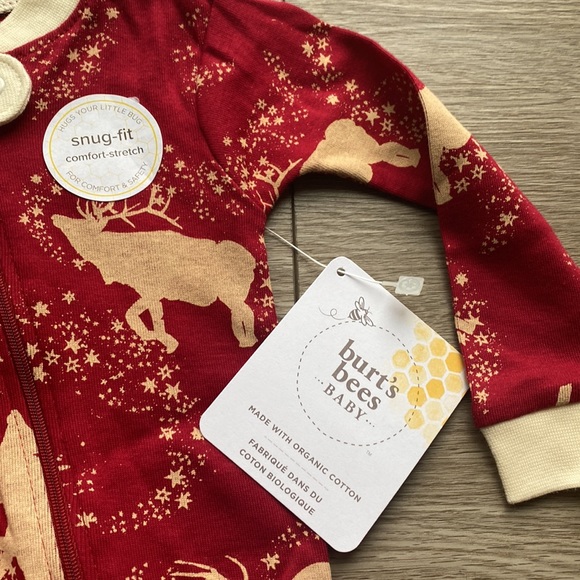 Burt's Bees Baby Pajamas Burts Bees Baby Footed Zip Sleeper Pajama Nwt Size 69 Months